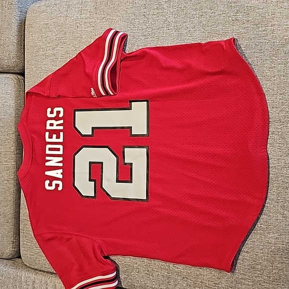 Deion Sanders Atlanta falcons name and number crew neck Mitchell & Ness jersey - Picture 1 of 8
